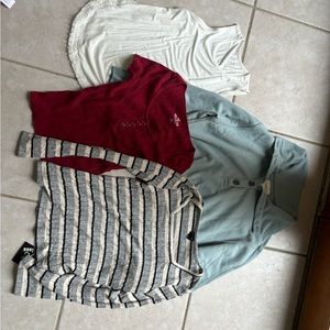 Assorted women’s tops various sizes brands like Hollister art class Abercrombie